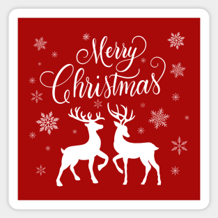 Merry Christmas deer Sticker